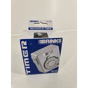 Brinks 42-1010 Indoor Plug Timer – 24-Hour Mechanical Switch Energy Saver